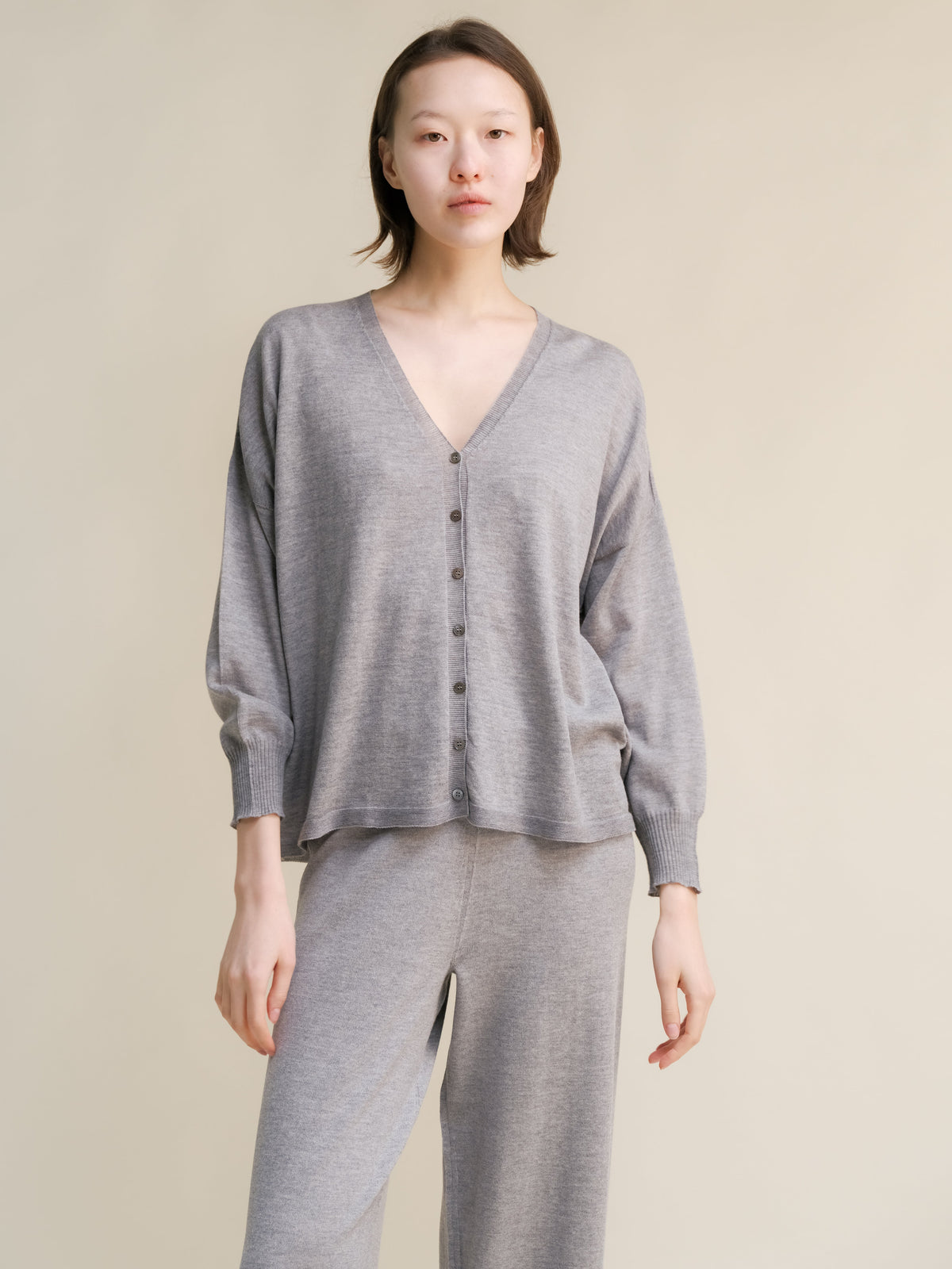 Extra Fine Merino V-Neck Cardigan