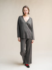 Extra Fine Merino V-Neck Maxi Sweater