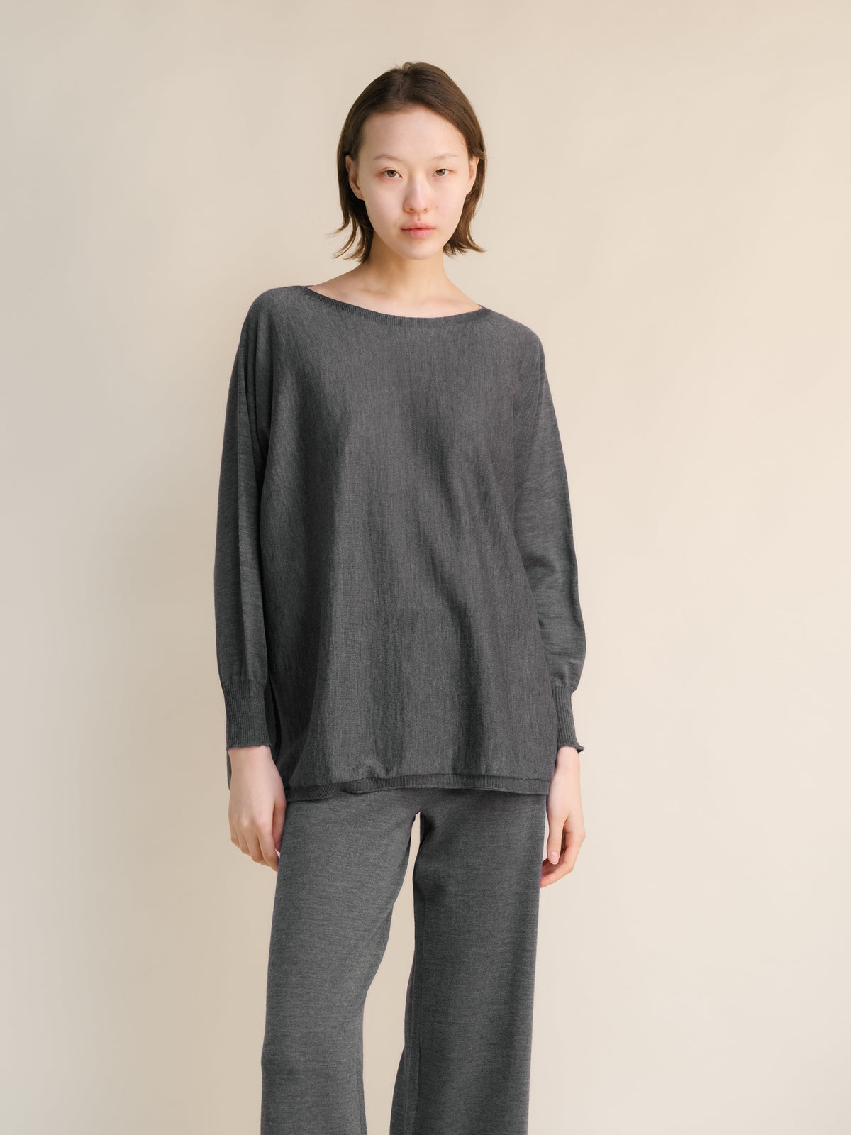 Extra Fine Merino Oversized Boat Neck