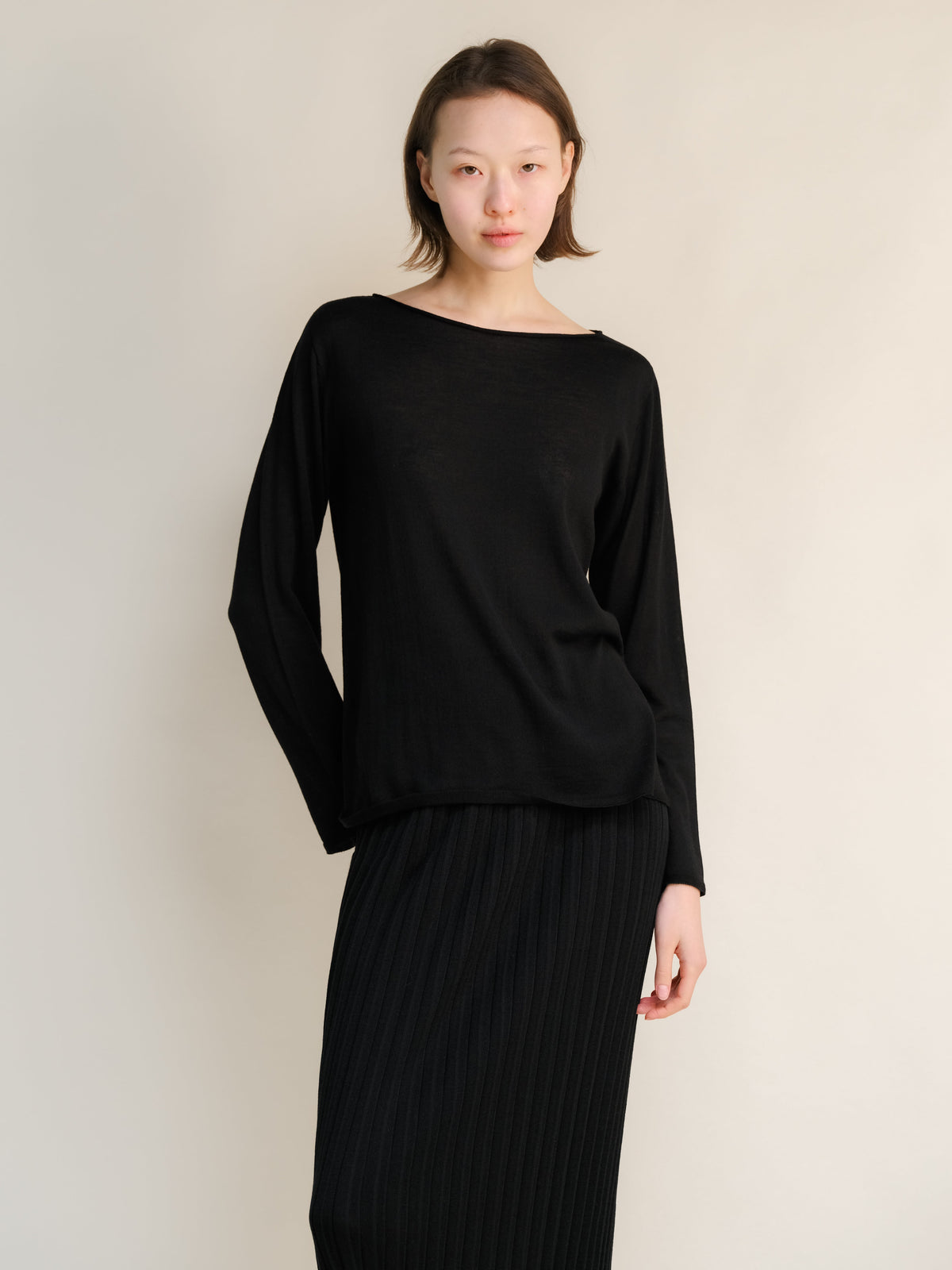 Extra Fine Merino Boatneck Sweater
