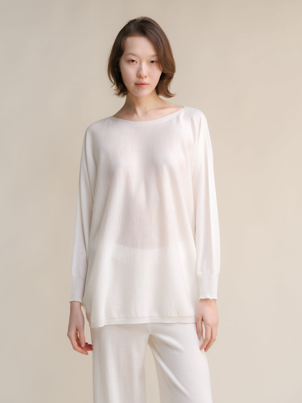 Extra Fine Merino Oversized Boat Neck