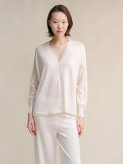 Extra Fine Merino V-Neck Cardigan