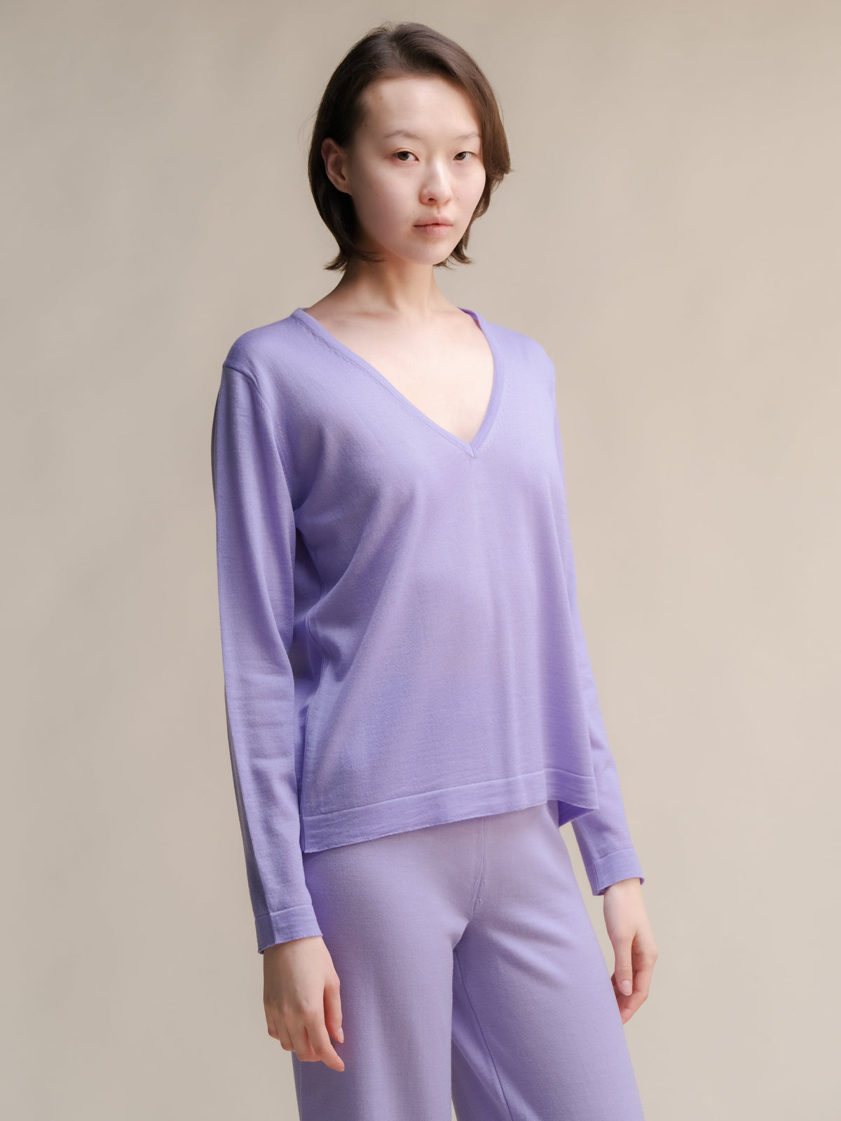 Extra Fine Merino V-Neck Sweater