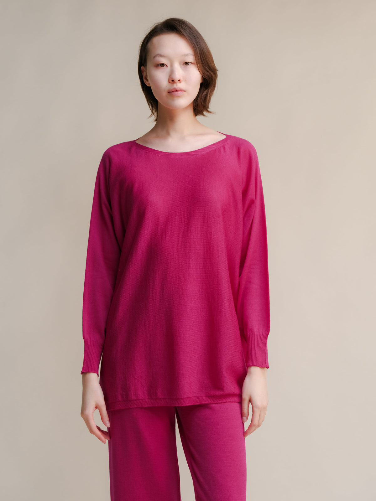 Extra Fine Merino Oversized Boat Neck