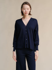Extra Fine Merino V-Neck Cardigan
