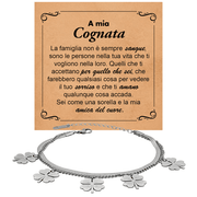 Bracciale Quadrifoglio - A mia Cognata