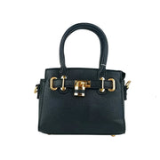 Nina Mini Borsa in Ecopelle con Finiture Oro