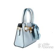 Nina Mini Borsa in Ecopelle con Finiture Oro