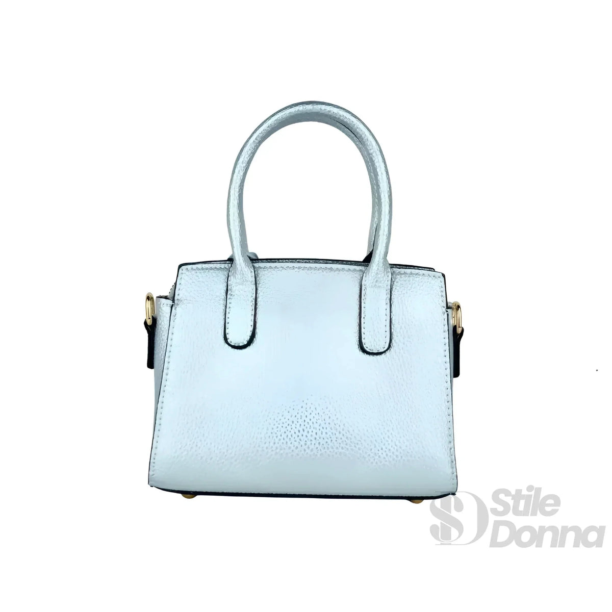 Nina Mini Borsa in Ecopelle con Finiture Oro