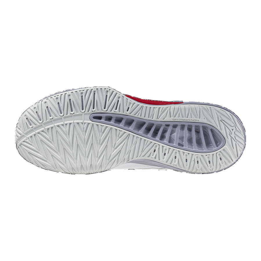 Mizuno scarpa da pallavolo da uomo Thunder Blade Z Mid V1GA237596 bianco-rosso