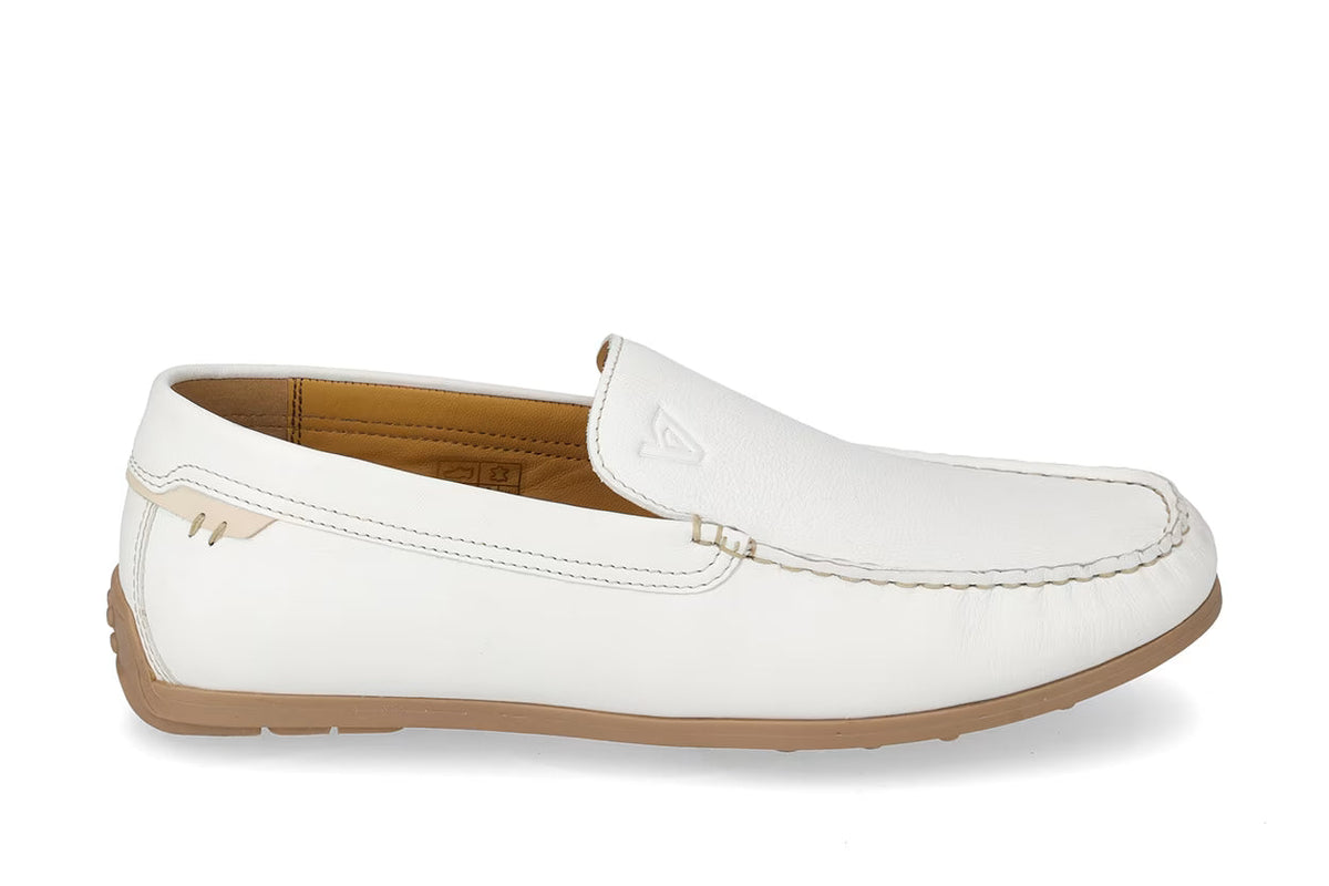Valleverde Mocassino Uomo 17990A Pelle Bianco Casual