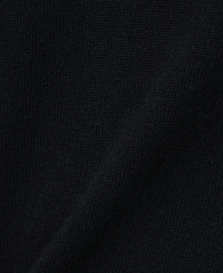 Cashmere Mix High Neck with Side Slits