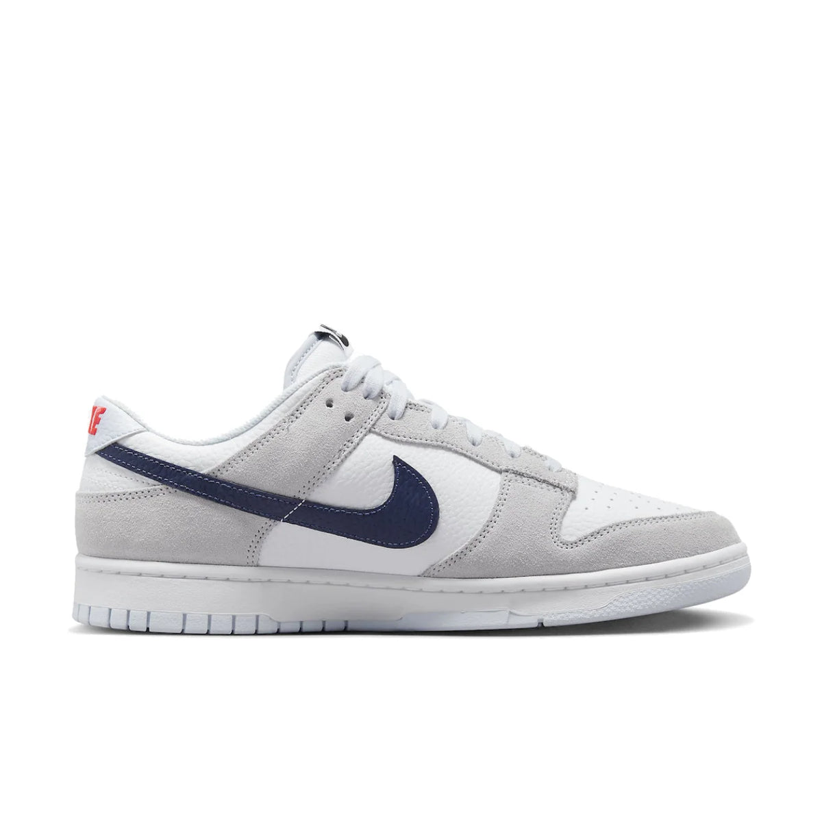 Nike Dunk Low White Grey Navy Aqua Mini Swoosh