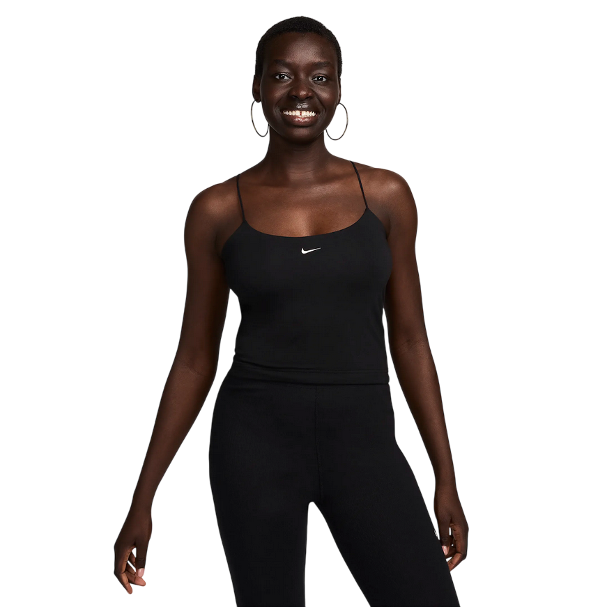 Nike Canotta aderente con spalline sottili FN3685-010 nero