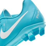 Nike scarpa da calcio junior Phantom GX II Club FG/M FJ2600-400 blue fury-bianco