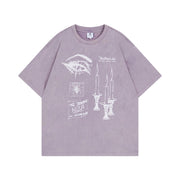 Abstract Dark Spider Web Short Sleeve