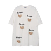 Cartoon Bear Three-dimensional Decoration Short Sleeve