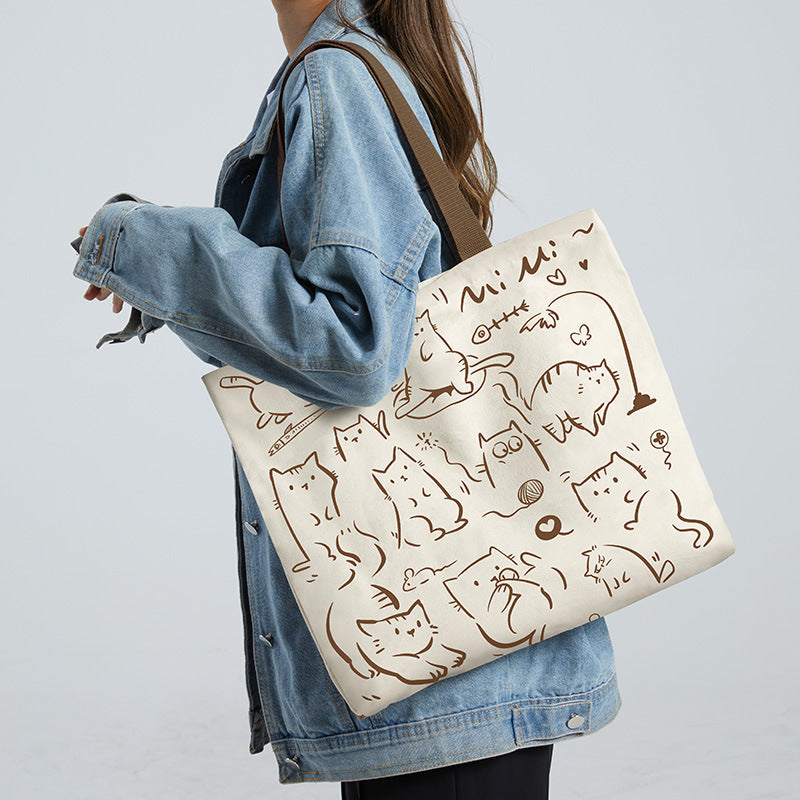 Women's Creative Printed High-capacity Crossbody Bag