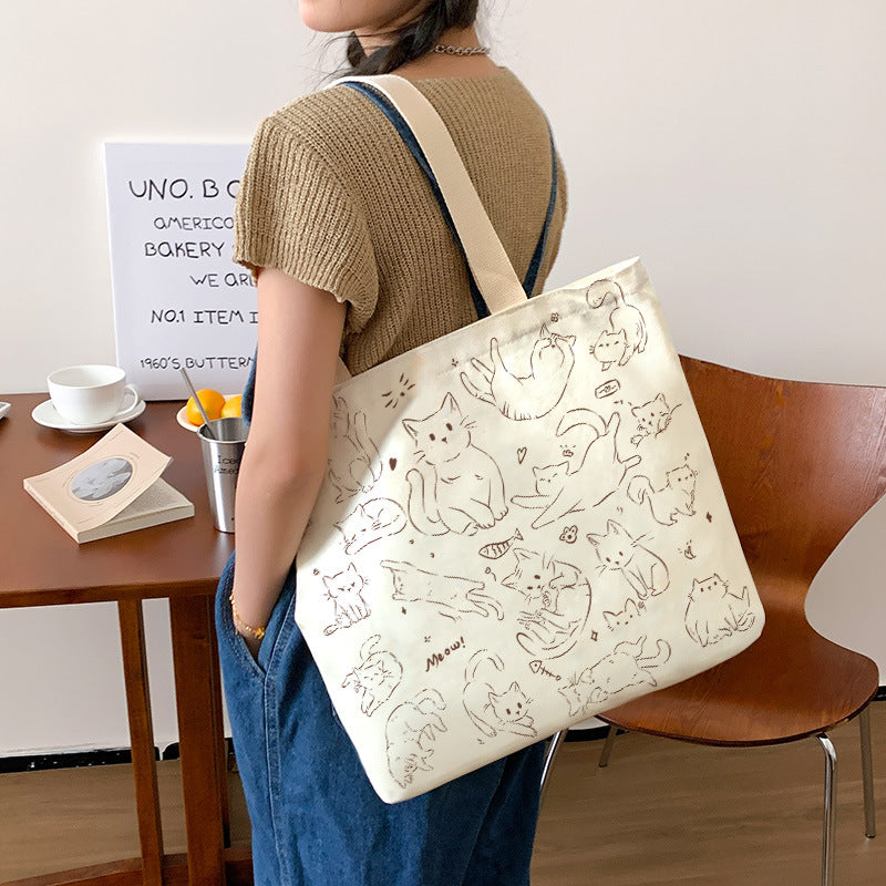 Women's Creative Printed High-capacity Crossbody Bag