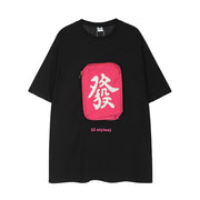 Character Embroidery Loose T-shirt