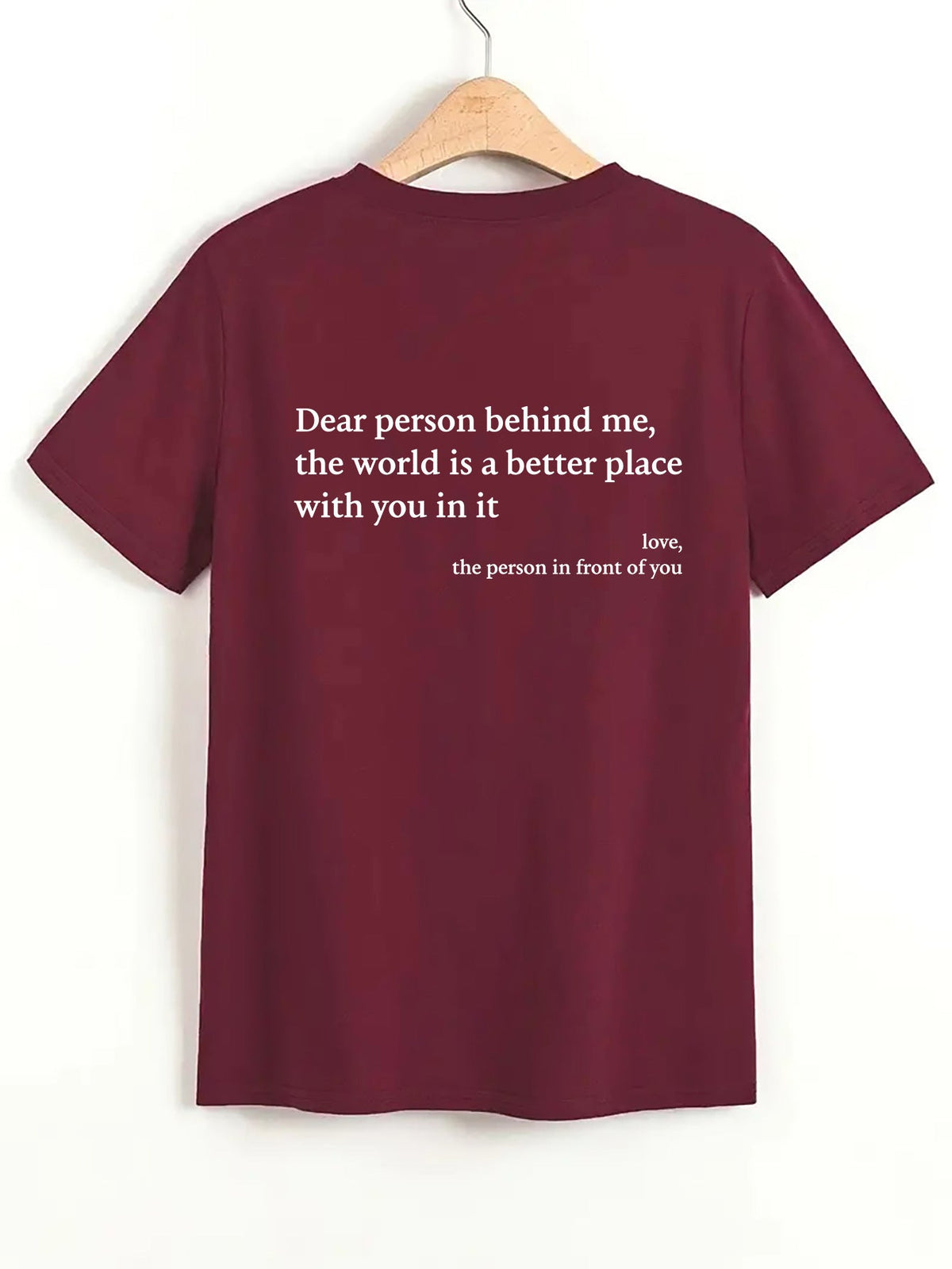 Plain Letter Jacket Round Neck Short Sleeve