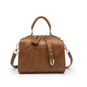 Women's Fashion Retro Solid Color Single-shoulder Bag