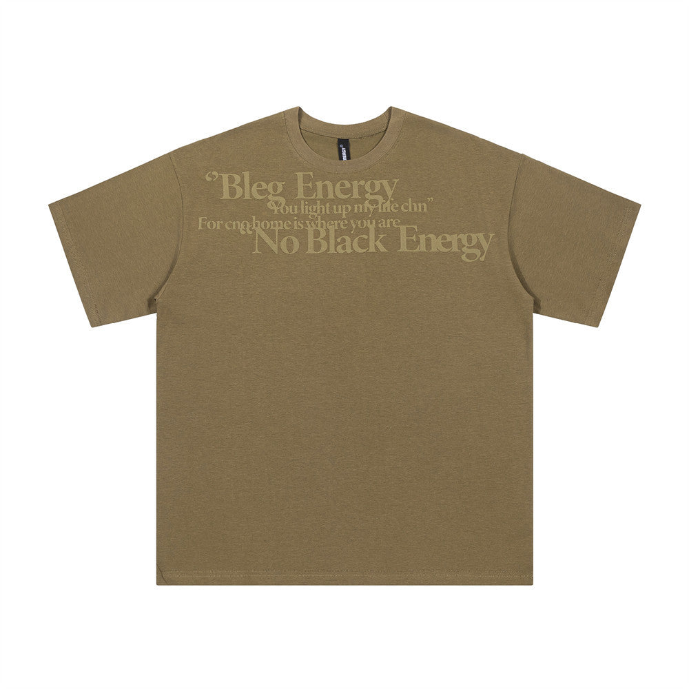 Letter Print Short-sleeve T-shirt Men's Summer Casual