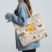 Women's Creative Printed High-capacity Crossbody Bag