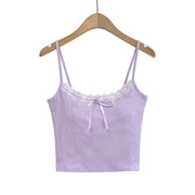 Dopamine Hot Girl With Chest Pad Lace Lace Strap Camisole