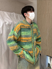 Autumn Contrast Color Pattern Sweater