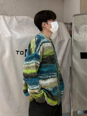Autumn Contrast Color Pattern Sweater