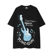 Rock Guitar Printed Short Sleeve