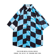 Men's Retro Hong Kong Style Short Sleeve Printed Shirt