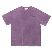 Worn Out Letter Print Short-sleeve