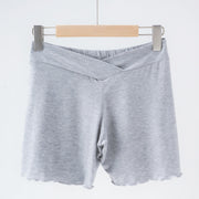 Summer Anti-exposure Belly Support Summer Thin Leggings Shorts Low Waist Plus Size