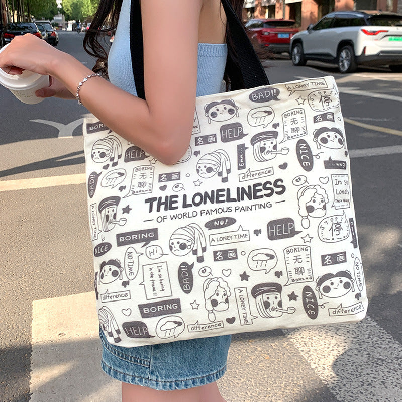 Women's Creative Printed High-capacity Crossbody Bag