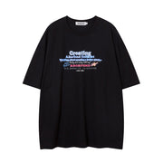 American Letter Print Short-sleeve