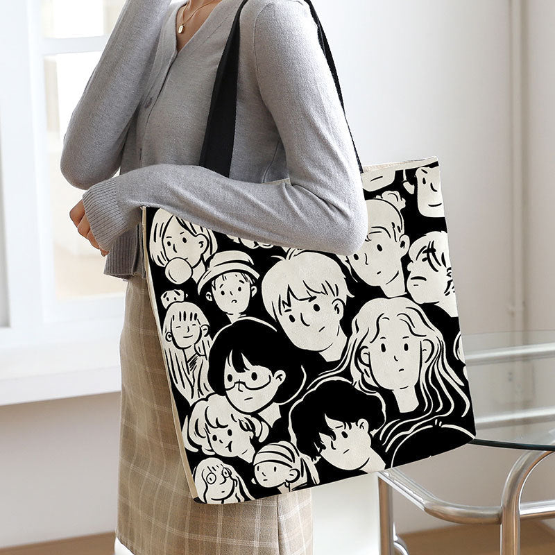 Women's Creative Printed High-capacity Crossbody Bag