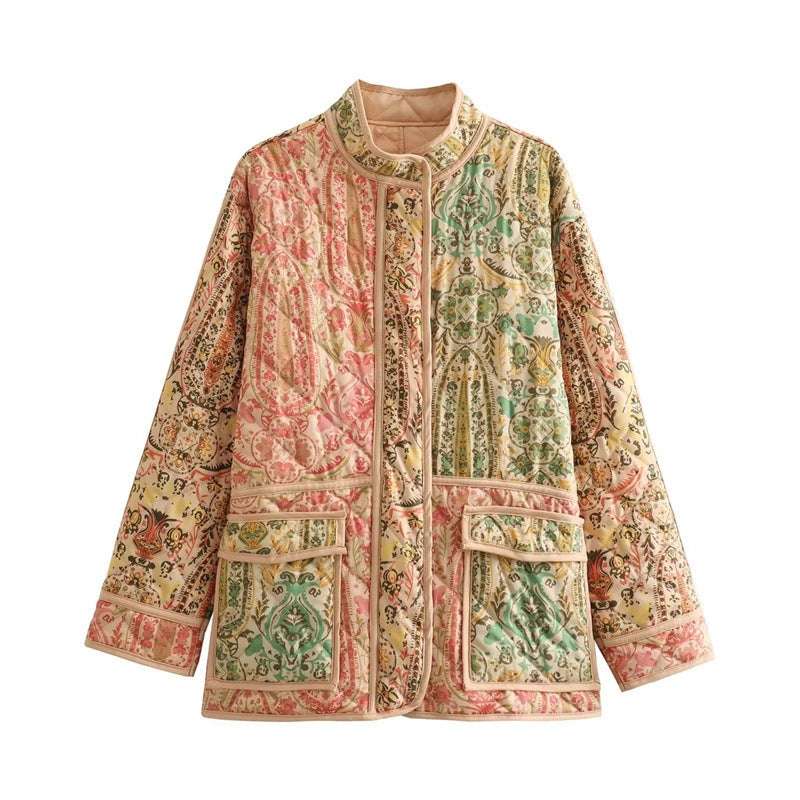 Women's Clothing Fashion Tops Stitching Printing