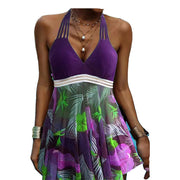 Women's High Waist Slim-fitting Back Shaping Pattern Printed Swimsuit