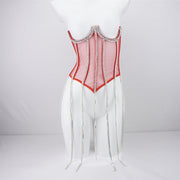 Women's Polyester Black Chain Shapewear