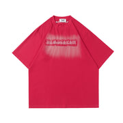 Inkjet Letter Patch Embroidered T-shirt