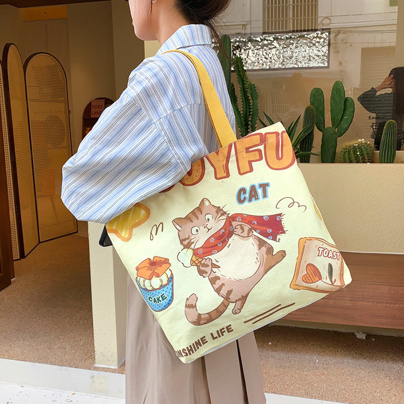 Women's Creative Printed High-capacity Crossbody Bag