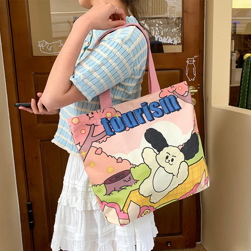 Women's Creative Printed High-capacity Crossbody Bag