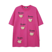Cartoon Bear Three-dimensional Decoration Short Sleeve