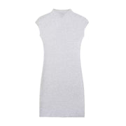 Women's Solid Color Stretch Knitted Short Dress