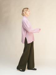 Cashmere Mix Ribbed High Neck