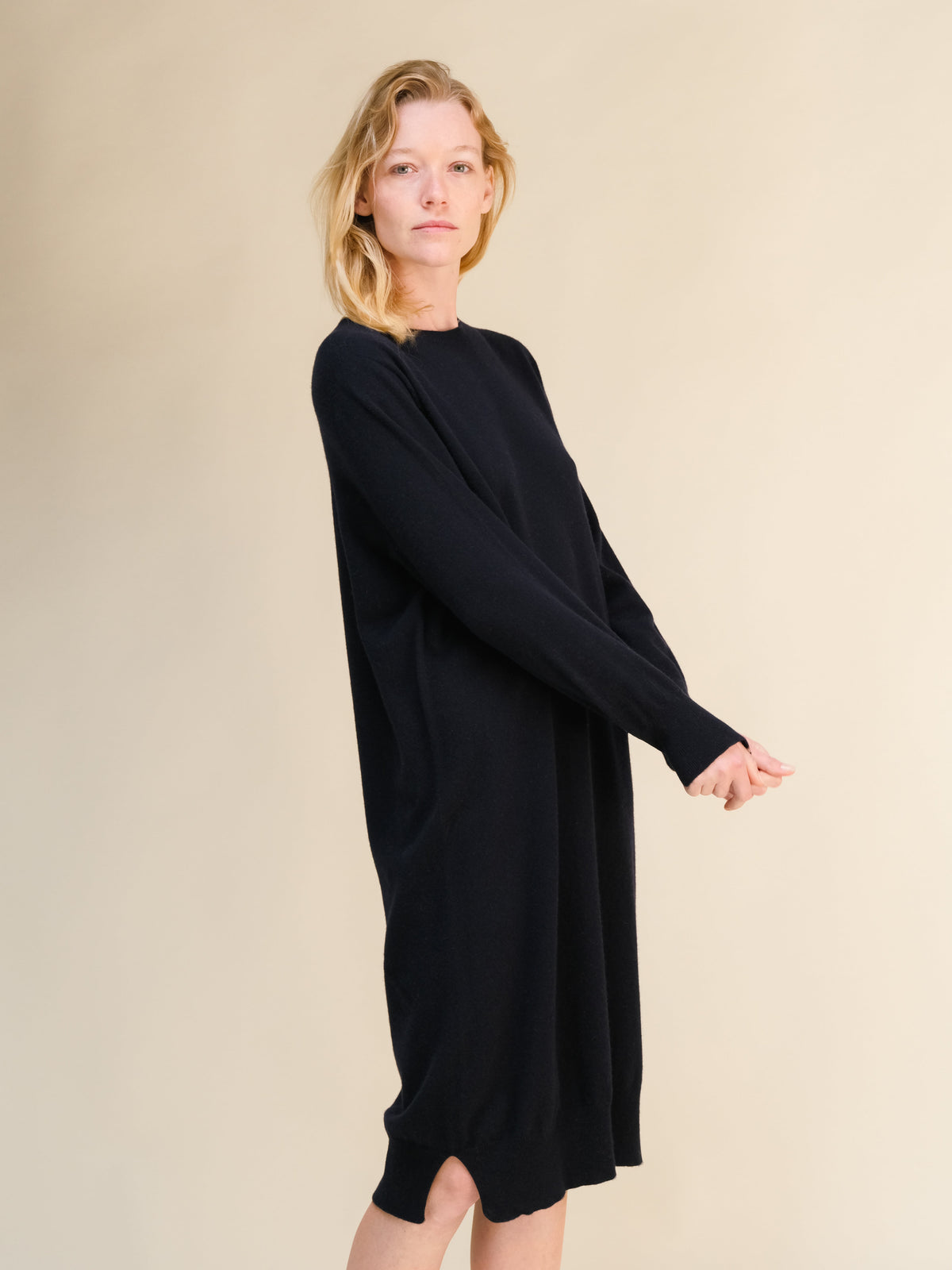 Cashmere Mix Midi Dress