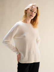 Cashmere Mix Curl Crewneck