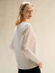Cashmere Mix Relaxed V-Neck Sweater